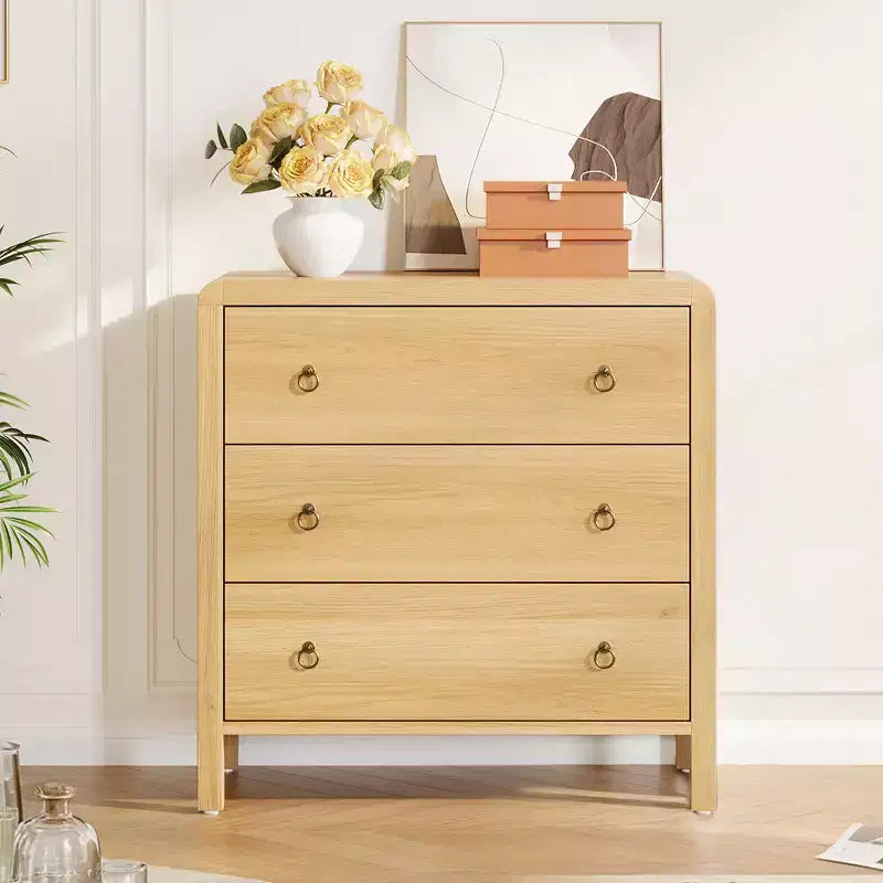 Commode multi-tiroirs, Armoire de rangement haute avec poignées en métal, Meuble de rangement autoportant pour chambre à coucher, salon, entrée