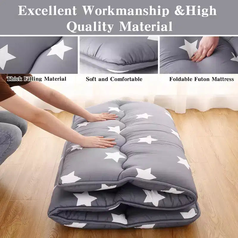 Matelas de futon floral - Tapis de couchage au sol, Lit simple et double