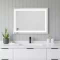 Miroir de courtoisie de salle de bain sans cadre lumineux transparent de 20 po