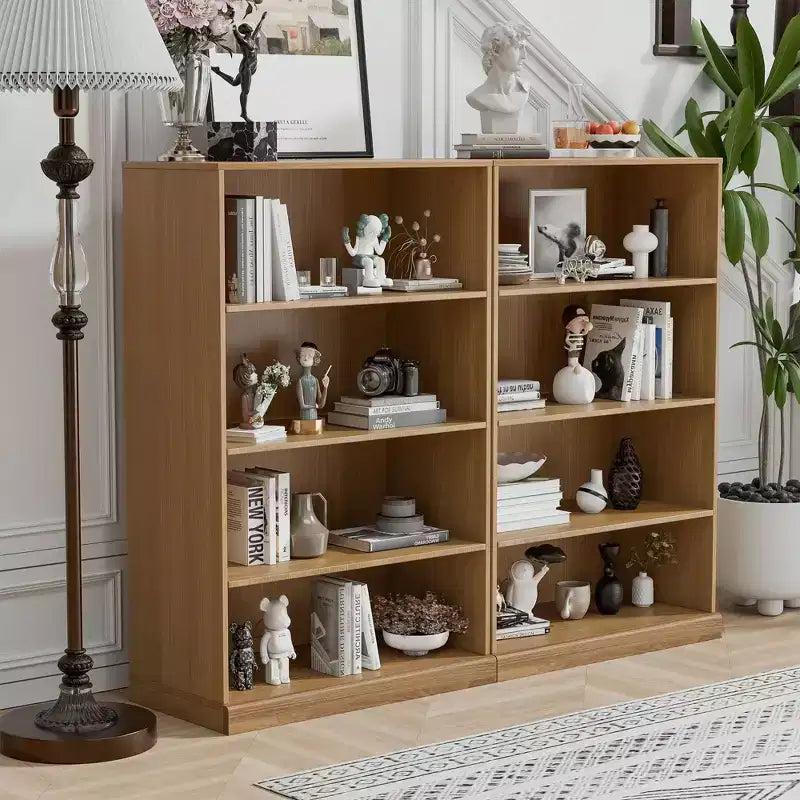 Étagère de rangement sans porte en bois 49x31x16 po pour cuisine, chambre, entrée, salon, naturel