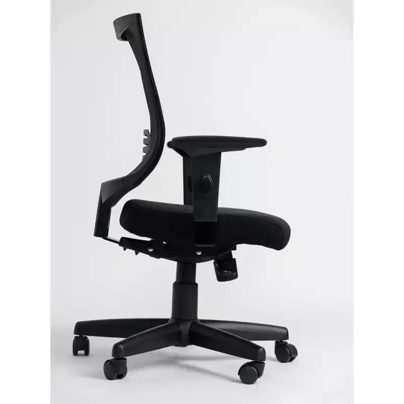 Fauteuil de bureau ergonomique en similicuir marron, hauteur réglable jusqu'à 47 po, inclinaison réglable