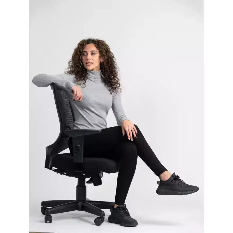 Fauteuil de bureau ergonomique en similicuir marron, hauteur réglable jusqu'à 47 po, inclinaison réglable