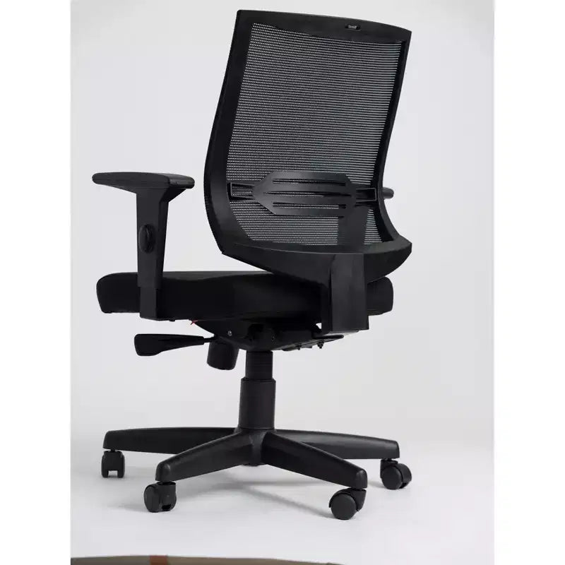 Fauteuil de bureau ergonomique en similicuir marron, hauteur réglable jusqu'à 47 po, inclinaison réglable