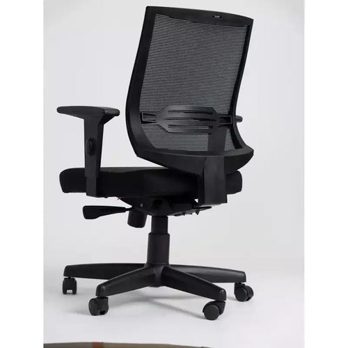 Fauteuil de bureau ergonomique en similicuir marron, hauteur réglable jusqu'à 47 po, inclinaison réglable