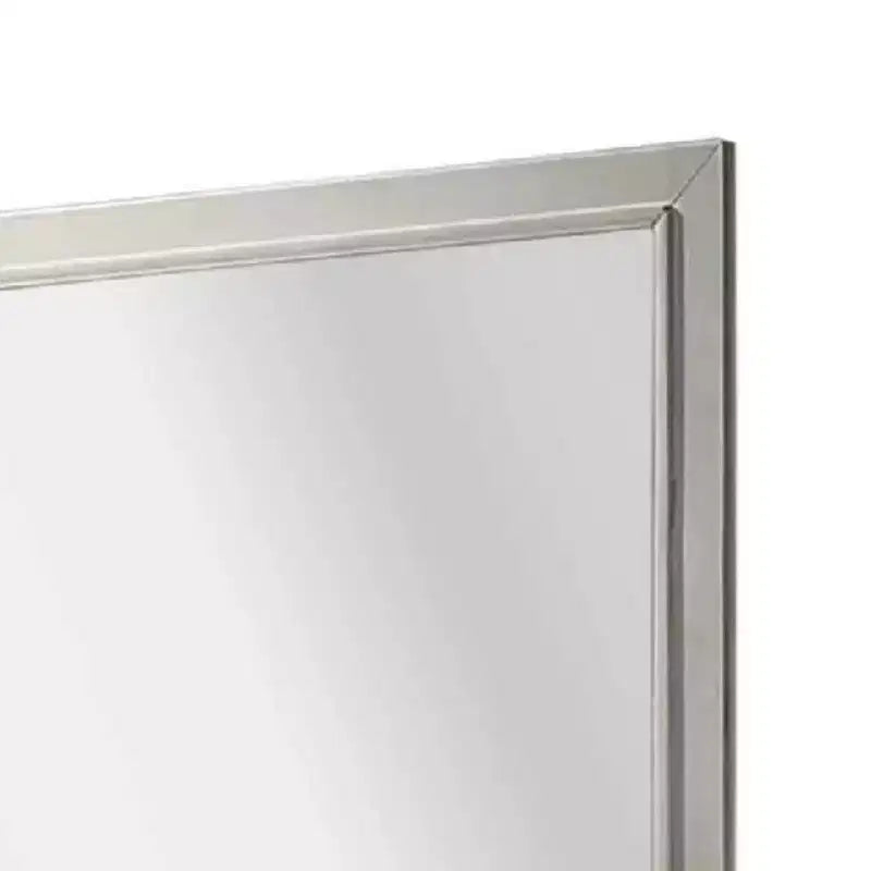 Miroir de commode carré blanc antique, cadre en bois d'hévéa, 40 pouces