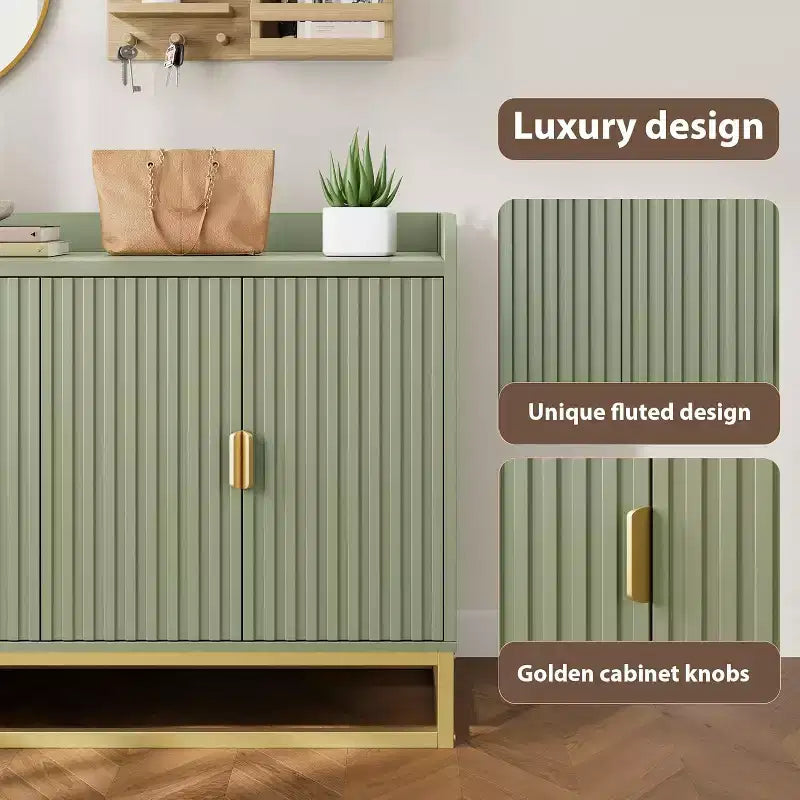 Meuble Buffet avec Rangement Bahut 4 Portes 120 cm de Large Meuble TV Console Moderne