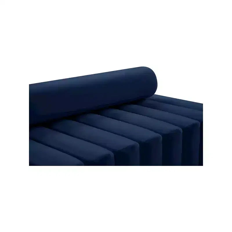 Fauteuil d'appoint en velours avec capitonnage profond, design contemporain sans accoudoirs