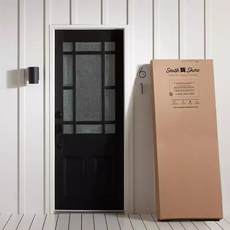 Commode à 5 tiroirs, panneaux de particules stratifiés avec dispositif anti-basculement