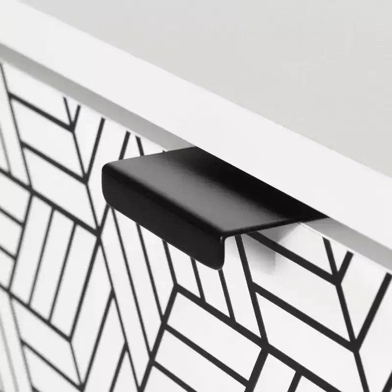 Commode à 5 tiroirs, panneaux de particules stratifiés avec dispositif anti-basculement