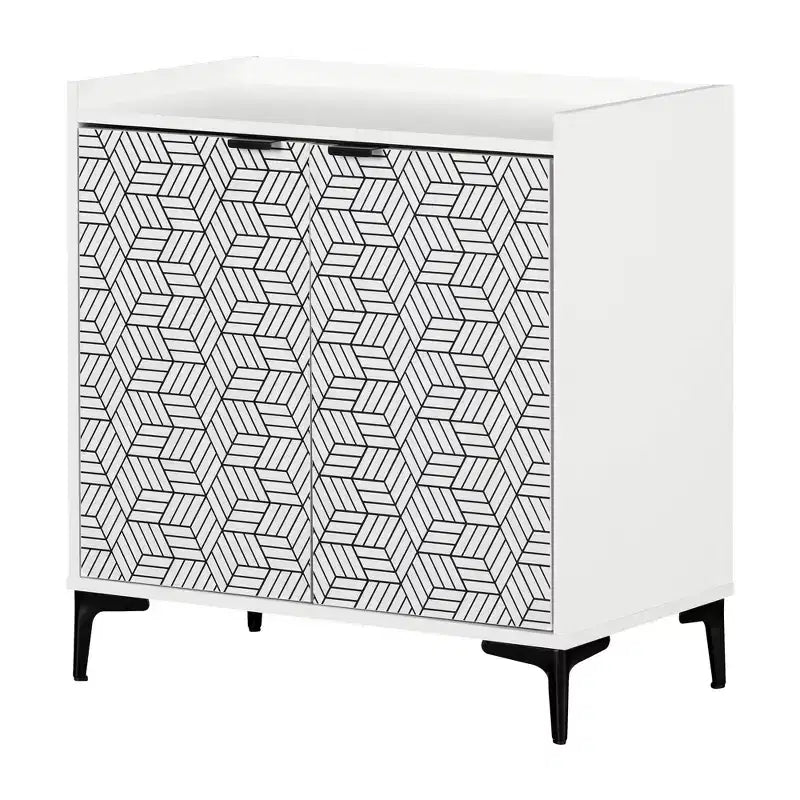 Commode à 5 tiroirs, panneaux de particules stratifiés avec dispositif anti-basculement
