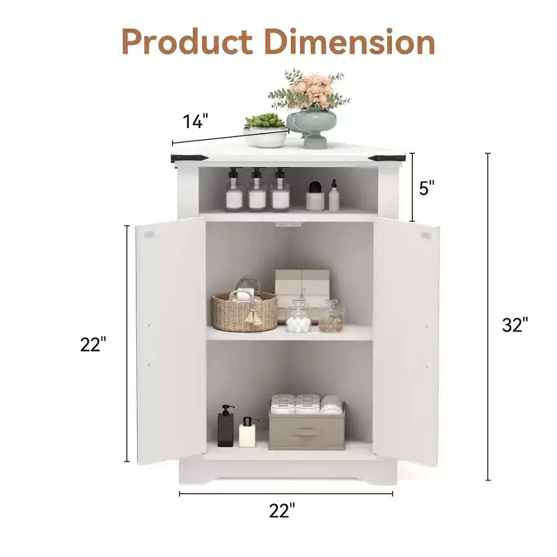 Meuble d'angle rustique avec porte coulissante de style grange, unité de rangement avec étagère réglable pour salle de bain, cuisine, salon, entrée