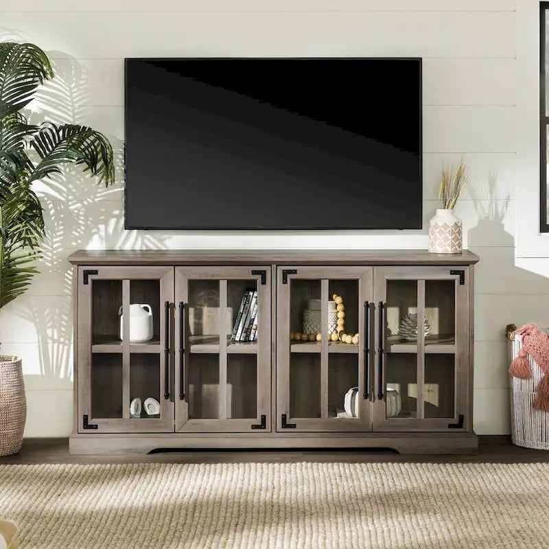 Meuble TV rustique à 4 portes Middlebrook 58 po