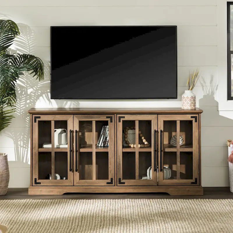 Meuble TV rustique à 4 portes Middlebrook 58 po
