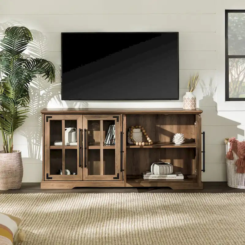Meuble TV rustique à 4 portes Middlebrook 58 po