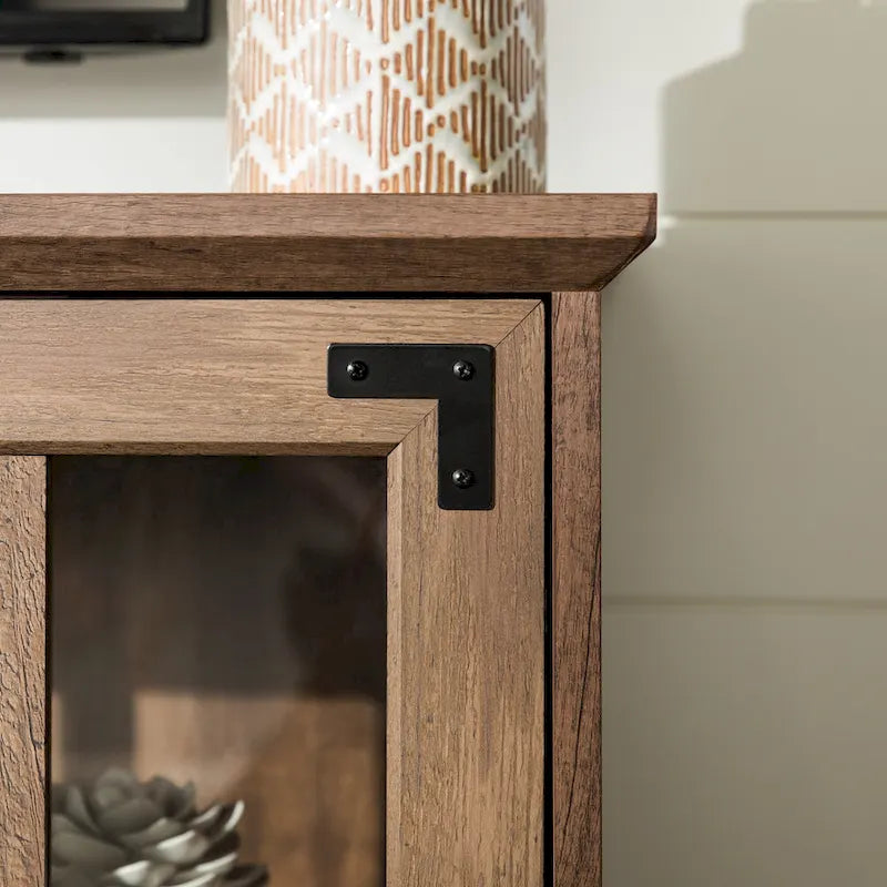 Meuble TV rustique à 4 portes Middlebrook 58 po