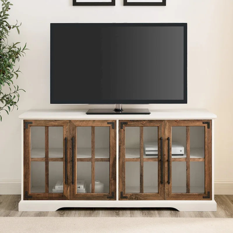 Meuble TV rustique à 4 portes Middlebrook 58 po