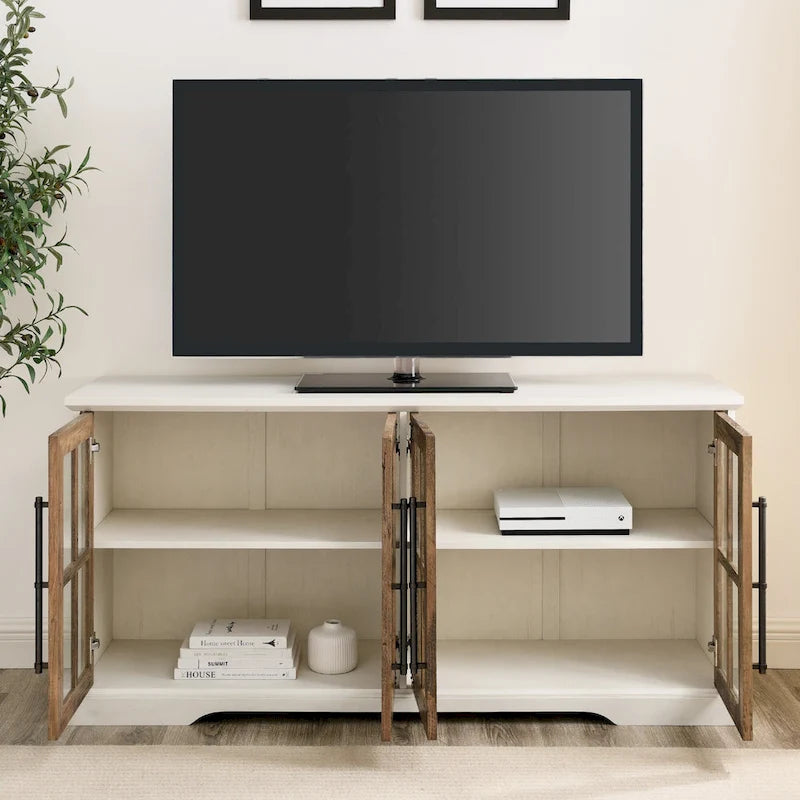Meuble TV rustique à 4 portes Middlebrook 58 po