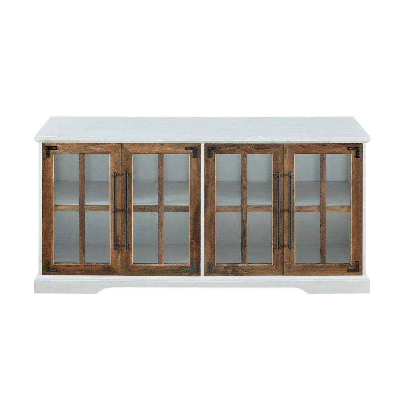 Meuble TV rustique à 4 portes Middlebrook 58 po