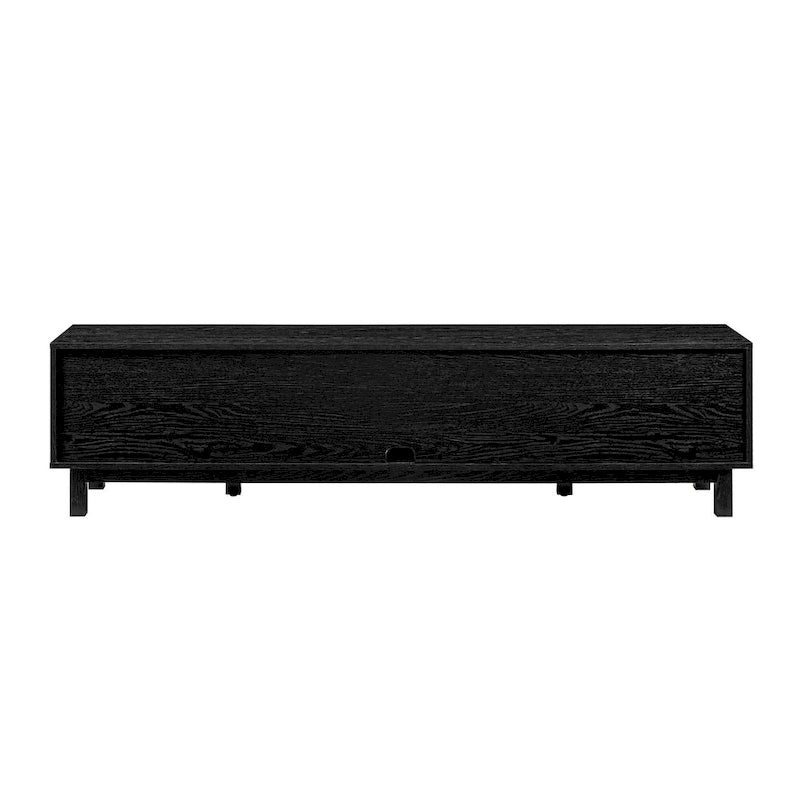 Meuble TV scandinave en rotin synthétique avec porte Middlebrook Designs