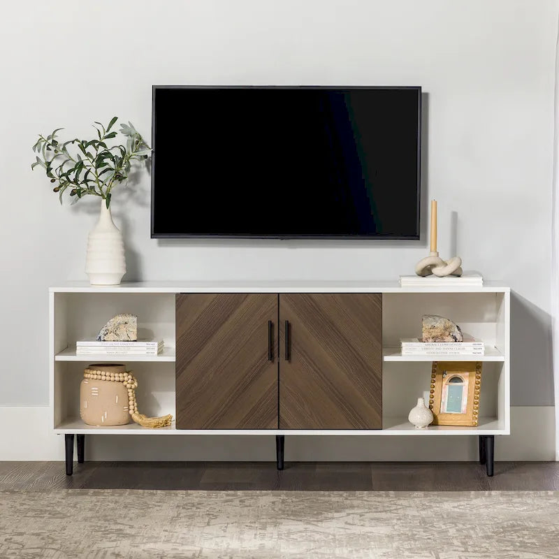 Meuble TV Middlebrook Modern Bookmatch de 58 pouces