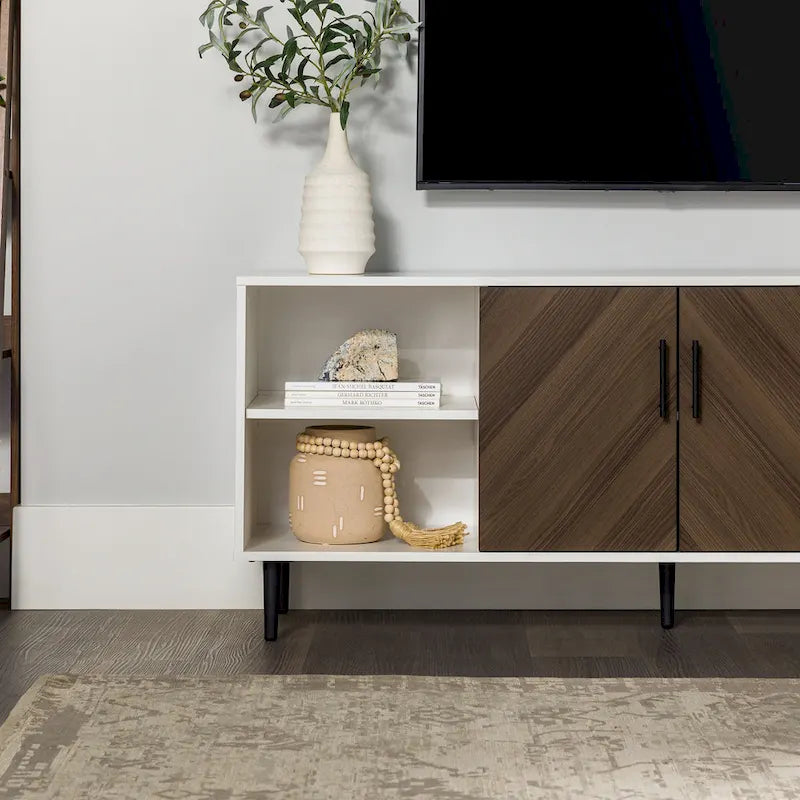 Meuble TV Middlebrook Modern Bookmatch de 58 pouces