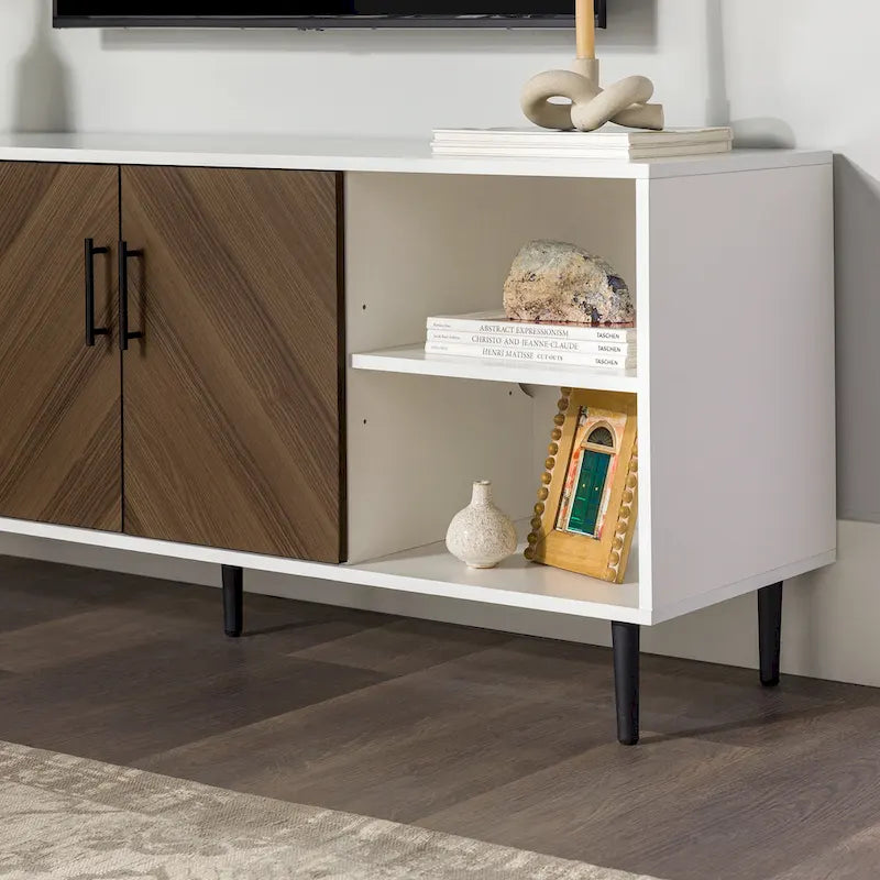 Meuble TV Middlebrook Modern Bookmatch de 58 pouces