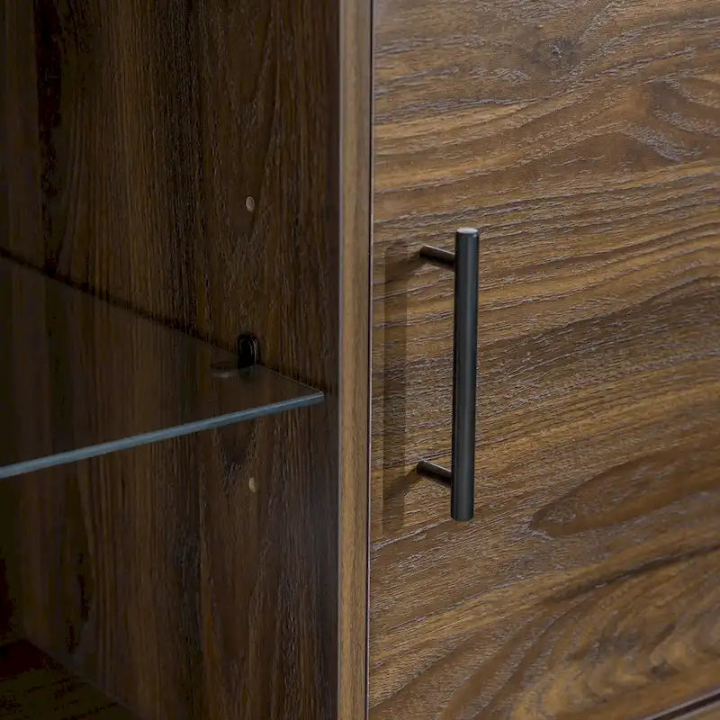 Meuble TV à 2 portes de 60 pouces de style moderne du milieu du siècle Middlebrook