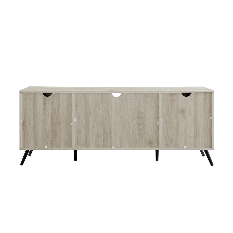Meuble TV à 2 portes de 60 pouces de style moderne du milieu du siècle Middlebrook