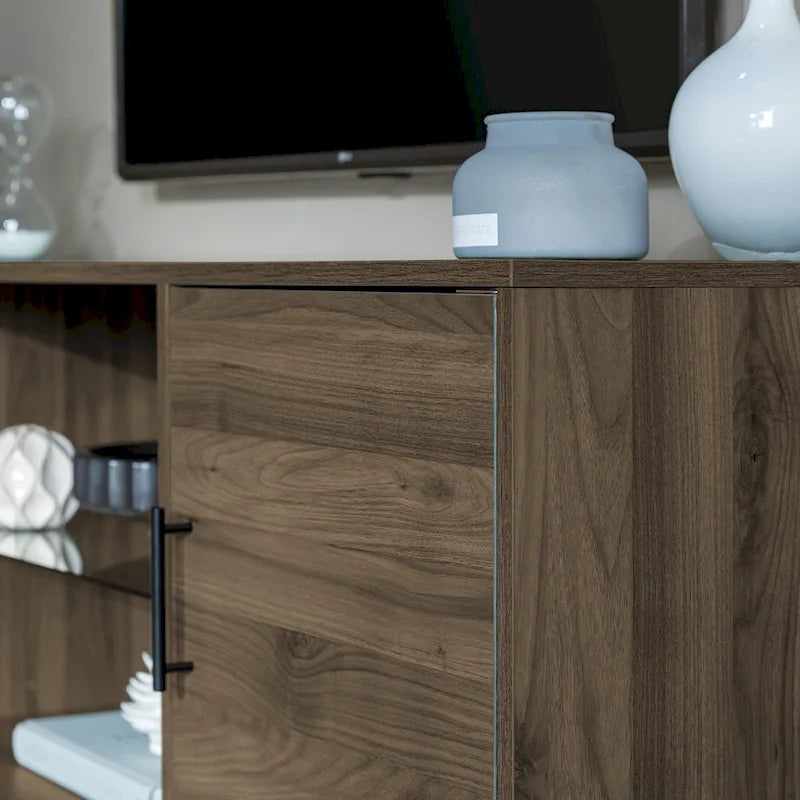 Meuble TV à 2 portes de 60 pouces de style moderne du milieu du siècle Middlebrook