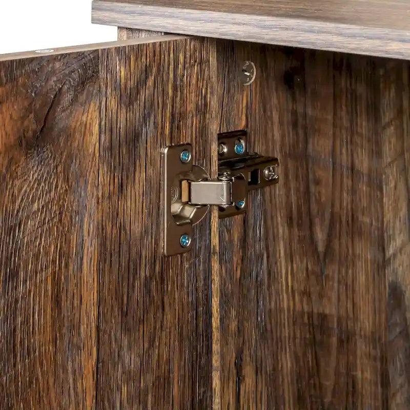 Meuble TV moderne de 150 cm avec portes et étagères