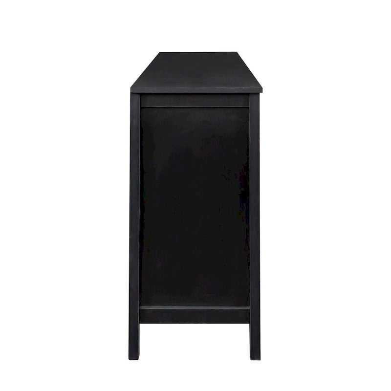 Meuble TV moderne de 150 cm avec portes et étagères