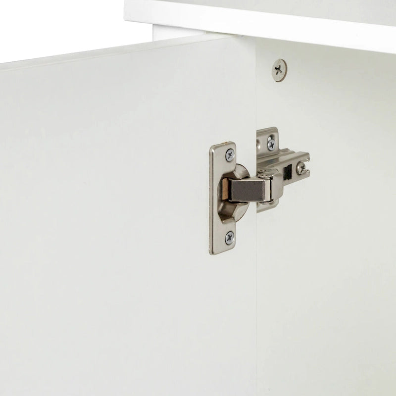 Meuble TV moderne de 150 cm avec portes et étagères