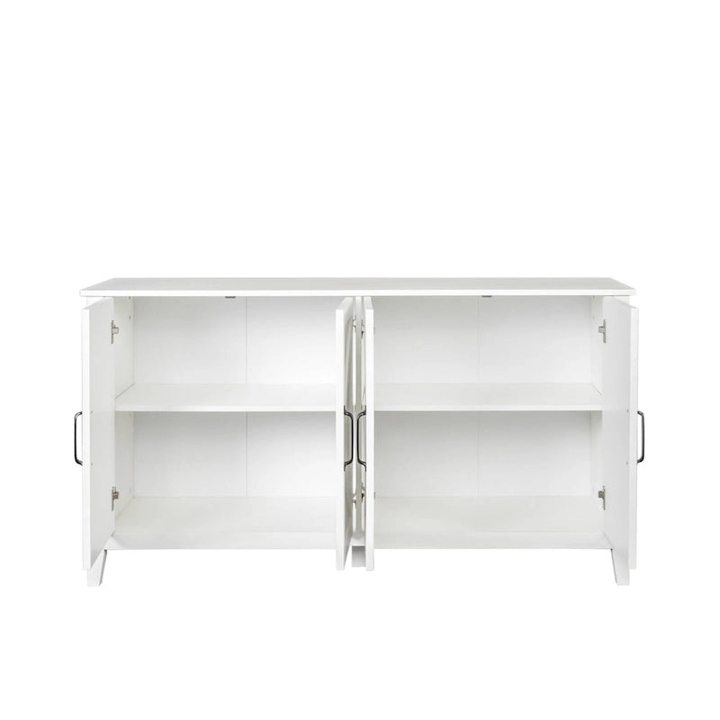 Meuble TV moderne de 150 cm avec portes et étagères