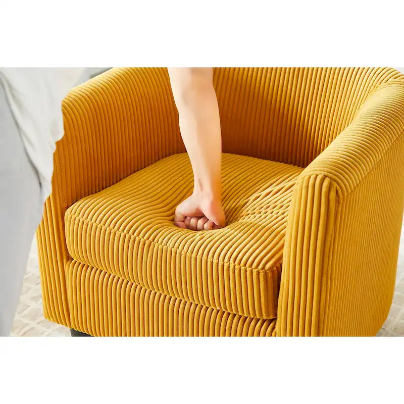 Fauteuil de salon moderne en tissu avec accoudoirs et repose-pieds, idéal pour le salon, la chambre et le bureau.