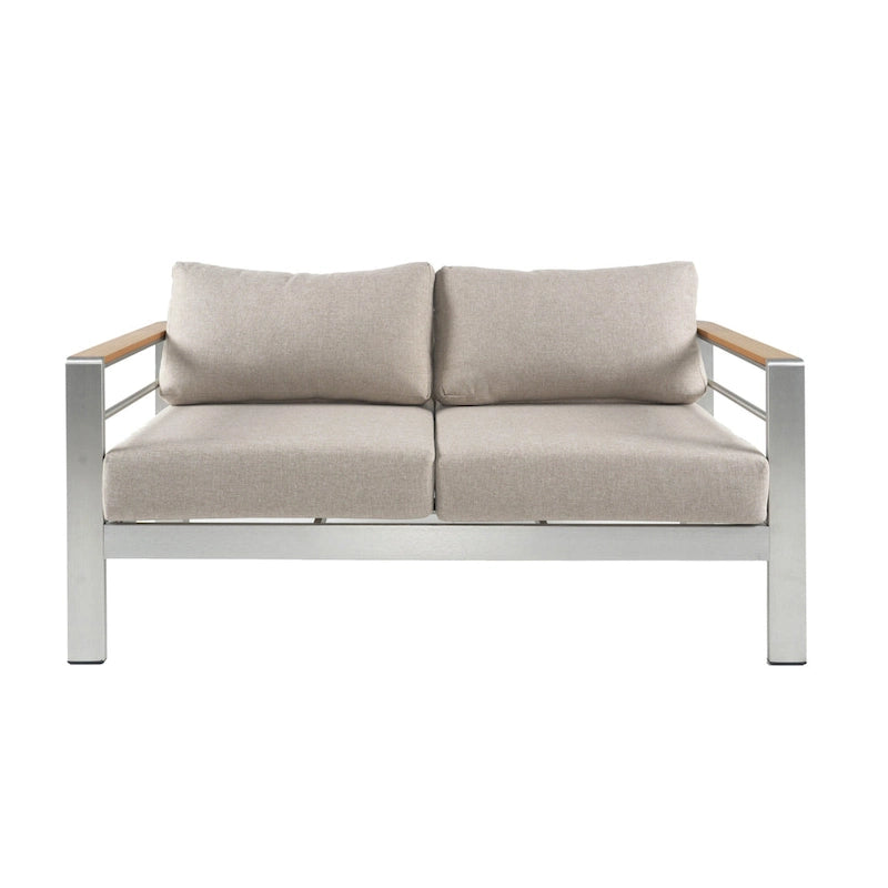 Christopher Knight Home - Everett Salon de jardin 4 pièces en aluminium pour l'extérieur