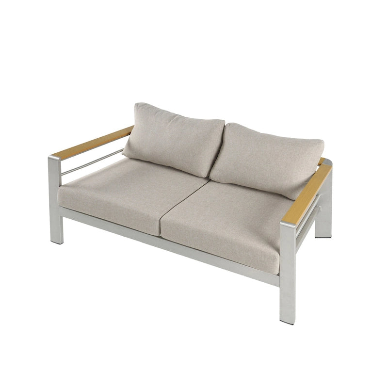 Christopher Knight Home - Everett Salon de jardin 4 pièces en aluminium pour l'extérieur