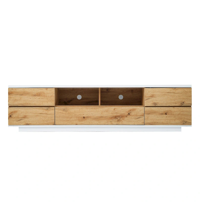 Meuble TV moderne Adley de 80 po avec rangement dissimulé par GDFStudio