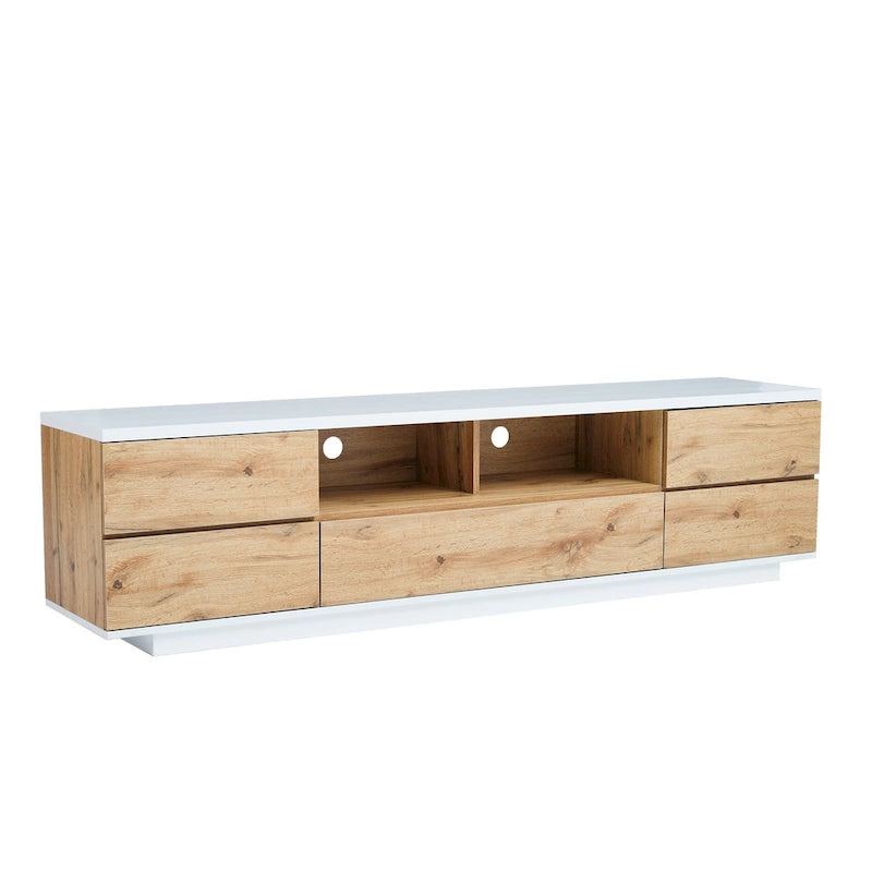 Meuble TV moderne Adley de 80 po avec rangement dissimulé par GDFStudio