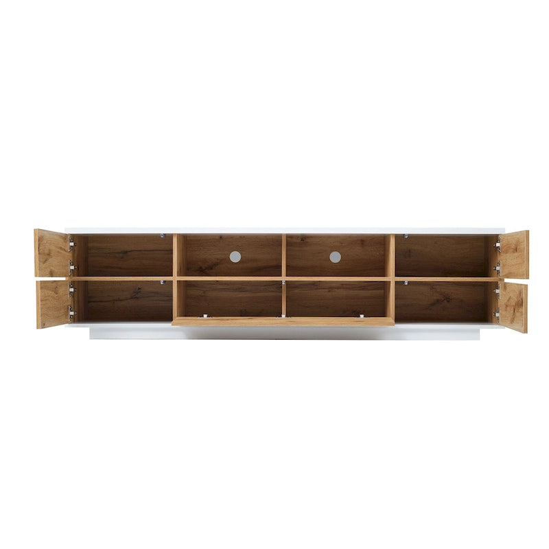 Meuble TV moderne Adley de 80 po avec rangement dissimulé par GDFStudio