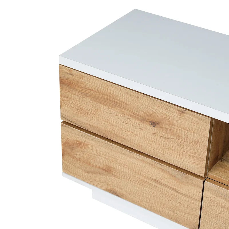 Meuble TV moderne Adley de 80 po avec rangement dissimulé par GDFStudio