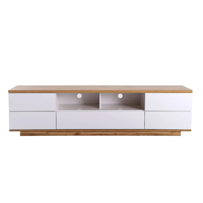 Meuble TV moderne Adley de 80 po avec rangement dissimulé par GDFStudio