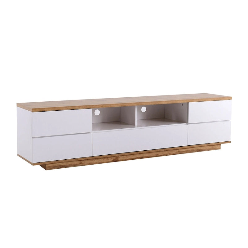Meuble TV moderne Adley de 80 po avec rangement dissimulé par GDFStudio