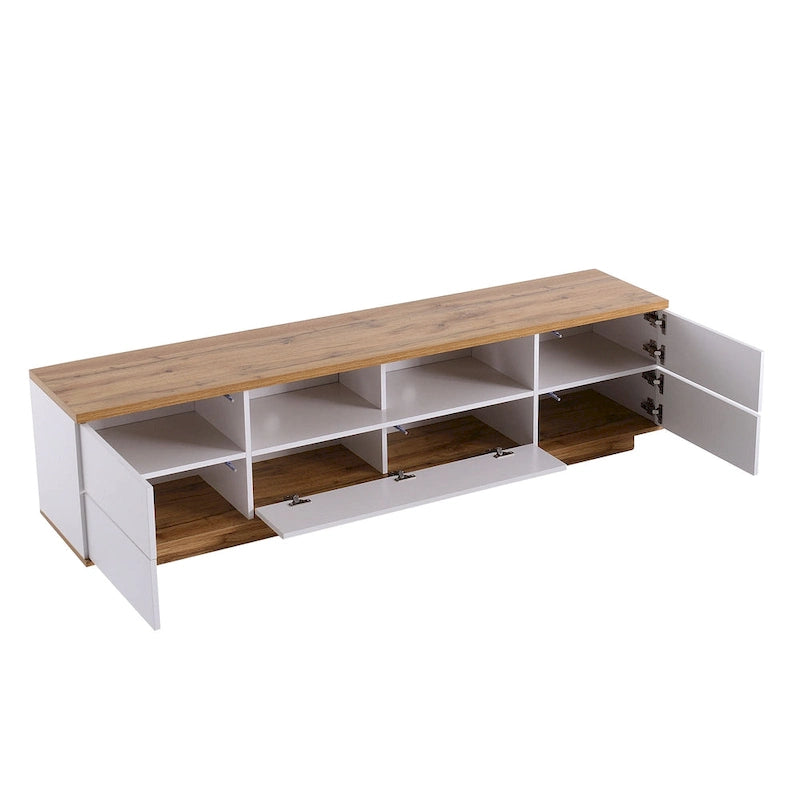Meuble TV moderne Adley de 80 po avec rangement dissimulé par GDFStudio