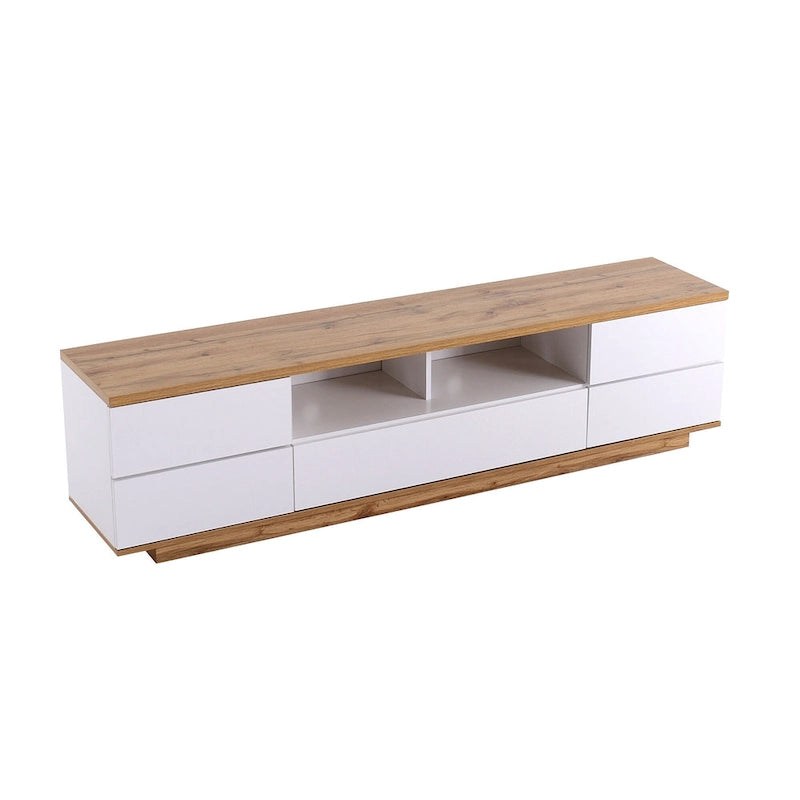 Meuble TV moderne Adley de 80 po avec rangement dissimulé par GDFStudio