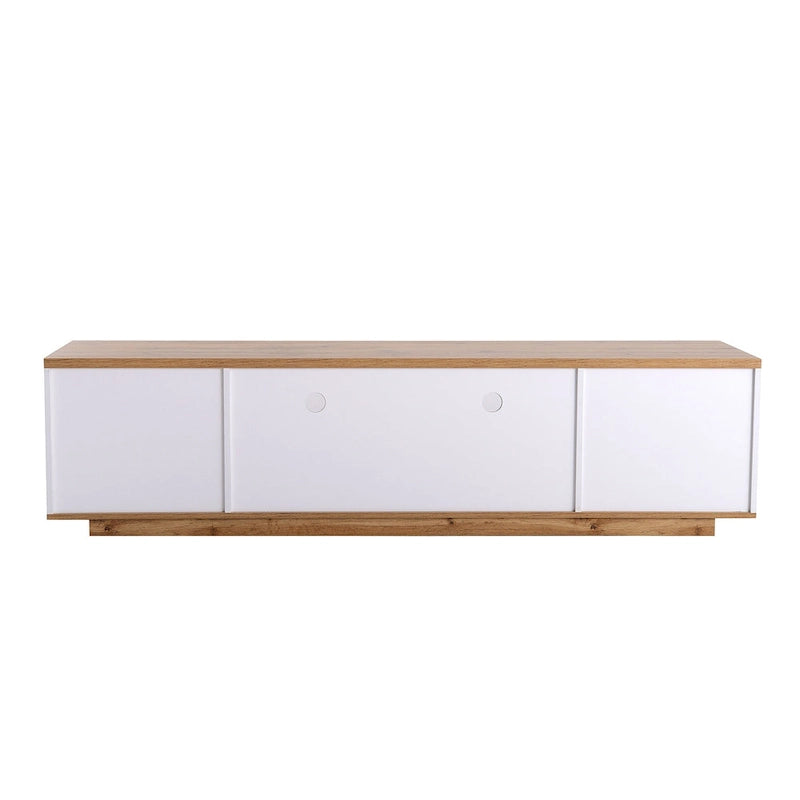 Meuble TV moderne Adley de 80 po avec rangement dissimulé par GDFStudio