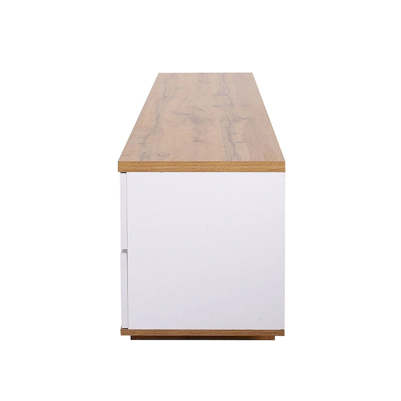 Meuble TV moderne Adley de 80 po avec rangement dissimulé par GDFStudio