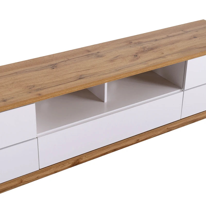 Meuble TV moderne Adley de 80 po avec rangement dissimulé par GDFStudio