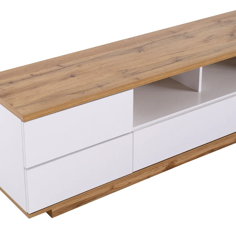 Meuble TV moderne Adley de 80 po avec rangement dissimulé par GDFStudio