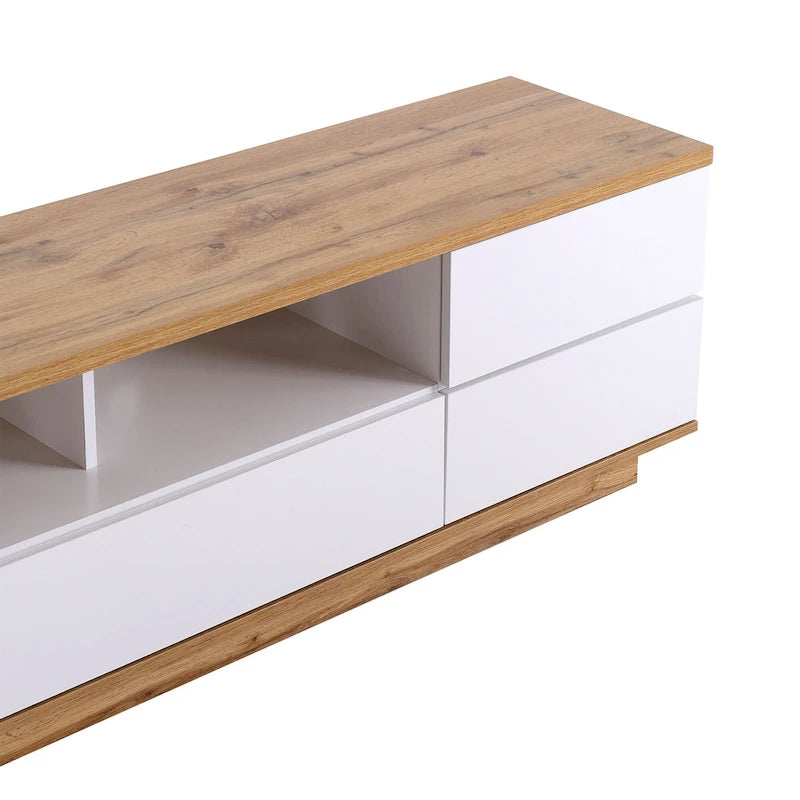 Meuble TV moderne Adley de 80 po avec rangement dissimulé par GDFStudio