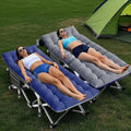 Lit de camp pliant, lit de camp Oxford double couche, pour le camping et le bureau